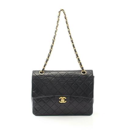 Chanel Vintage Pre-owned Shoulder Väska svart, Dam Vintage Väskor, Dam, Storlek: ONE SIZE