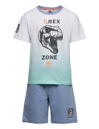 Set 2P Bermuda + Ts Patterned Sun City Jurassic Park