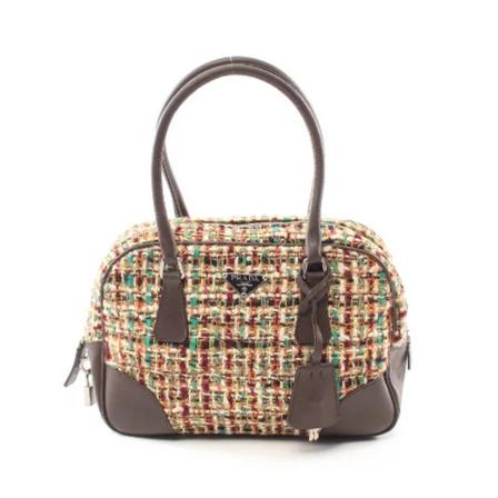 Prada Vintage Pre-owned Leather prada-Tass , Bruin , Dames , Maat: ONE Size Vintage Tassen