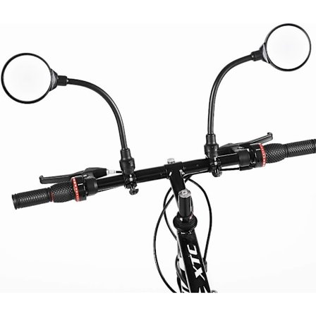 Pyörän Peili Ohjaustangon Kiinnitys, Säädettävä Kiertävä Pyörän Peili, Laajakulmainen Akryyli Kupera Turvapeili Maastopyörä Tiepyörä Polkupyörä