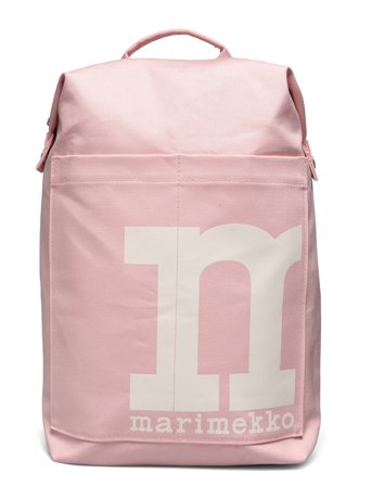 Mono Backpack Solid Rygsæk Taske Pink Marimekko