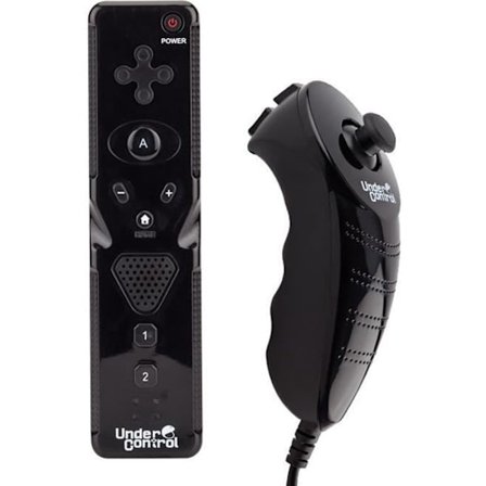 Duo Pack iiMote motion+ & iiChuck Wii / Wii U Sort under kontrol