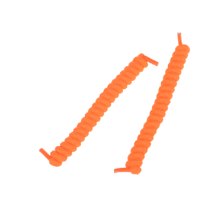 Elastic No Tie Lockiga skosnören Coiler Elastic Twisty Unisex Fi Fluorescent Orange 0