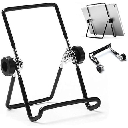 Justerbar Tablet Stand Holder, Skridsikker Foldbar Holder Vugge Passer til 9-12.9" Tablets, iPad, Samsung og Kindle Fire, Stand