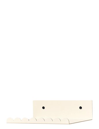 NOBODINOZ Steel Wall Shelf Small 20X16X6 - Cream - ONE SIZE