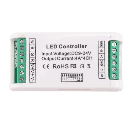 Mini 4 Kanal DMX RGBW Decoder 16A RGB RGBW Strip Controller DMX 512 Lysdæmper Driver til LED Strip Lys DC9-24V