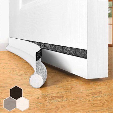 Dørtrækstopper, Trækstopper til bunden af døren, Justerbar dørtrækliste bund 94 cm til indvendige døre