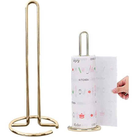 Papirhåndklædeholder, Papirhåndklædeholder Guld Papirhåndklædeholder Fritstående Rustfrit Stål Toiletpapirholder Vertikal Papirhåndklædeholder Gol