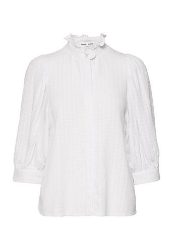 Mejsi Shirt 14132 Bluse Langermet Hvit Samsøe Samsøe