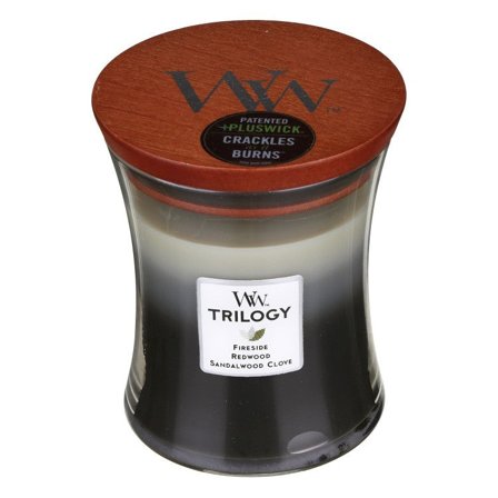 Woodwick Trilogy Candles Warm Woods 275gr - Candela Profumata