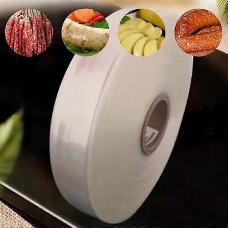 60mm*2m Elintarvikelaatuinen kuori makkaralle, salamille ja hot dogeille