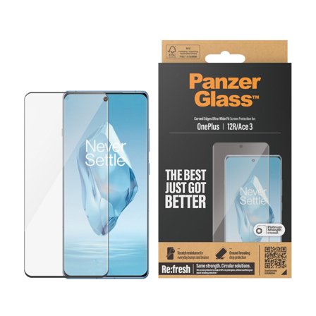 Panzer OnePlus 12R | Ace 3 Ultra-Wide Fit Screen Protector PanzerGlass - High quality tempered glass screen protector