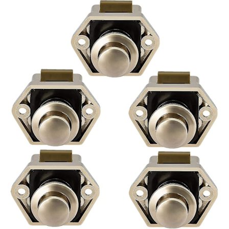 Låsknopp Låsknopp Låsknopp Dörrskåp För Husbil Husvagn 5st (nickel)