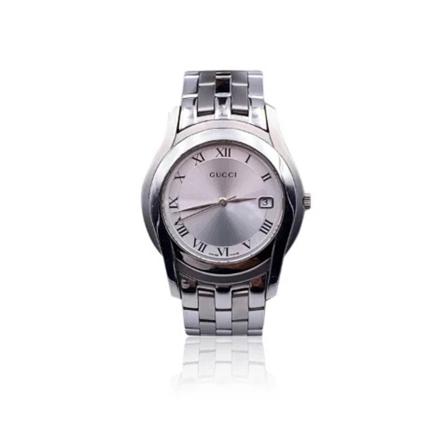 Gucci Vintage Pre-owned Rustfrit stål watches Grå, Herre Vintage Ure, Størrelse: ONE Size