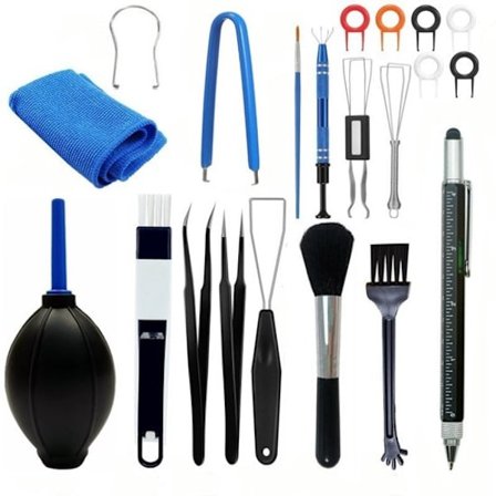 Computer Rengøringsartikler - 21-delt Tastatur Rengøringssæt med Tastatur Rengøringsbørste