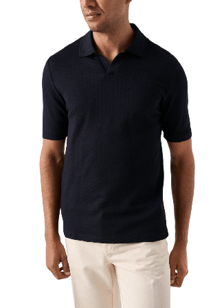 Eton Polotröja Skjortor Herr Blå XS