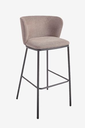 Kave Home - Baarituolit Ciselia, 2/pakk. - Ruskea - Baarituolit & baarijakkarat - - Homeroom