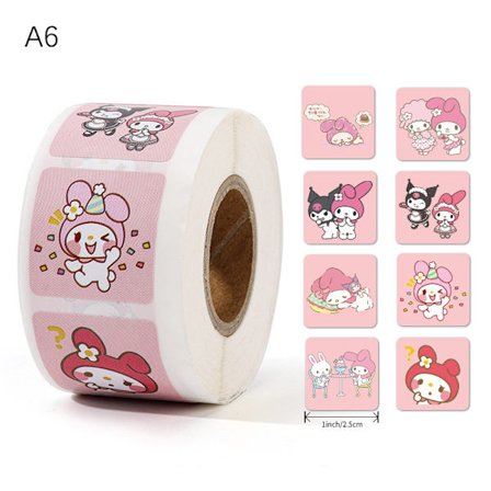 500 st Cartoon Anime Stickers Kawaii Sealing Sticker Room Decor
