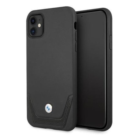 BMW Läder Perforate iPhone 11 Skal - Svart