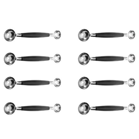 8x Dobbeltsidig Frukt Iskrem Kuleskje Melon Baller Parisienne Scoop 30mm (FMY)