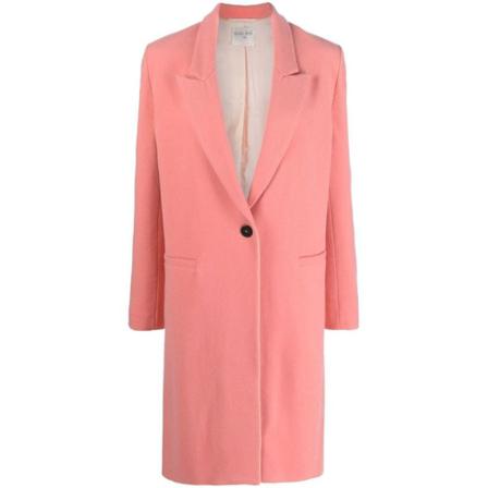 Forte Forte Single-Breasted Coats Pink, Dame Uldfrakker