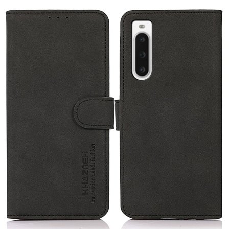 SKALO Sony Xperia 10 V KHAZNEH Pungetui i PU-læder - Sort