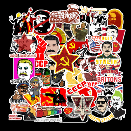 50st Retro Stickers Vattentät Graffiti Klistermärke Set 50pcs