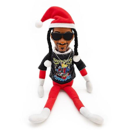 Snoop On A Stoop Julemandsnisse Dukke Sort Nisse Dukke 118 Tommer Håndlavet Hip Hop Dukke Plys Legetøj Gaver Til Hjem Have Halloween (FMY) Dog red