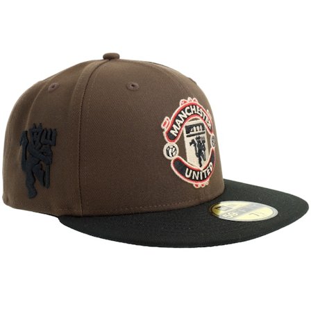 New Era - Marrón fitted Gorra - Hatstore Exclusive x Manchester United 59FIFTY Brown/Black Fitted @ Hatstore