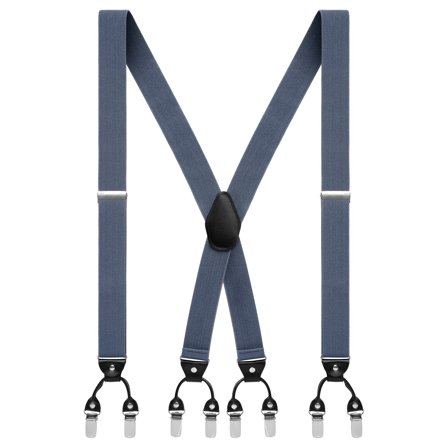 Vexel | Široké kouřově šedé šle na klip vzadu do X pro muže - Šle na klip