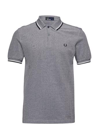 Twin Tipped Fp Shirt Polos Short-sleeved Sininen Fred Perry