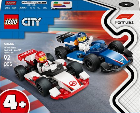 Lego City F1 Williams Racing og Haas F1 Racerbiler 60464, Børn & Forældre, Motorik & Bevægelse, Klodser Og Stabletårne