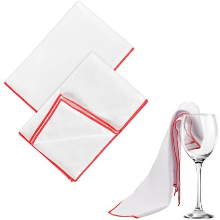 pieces - Viinilasiliinat - 45*60 cm - Kiillotusliina lasille - Kiillotusliina viinilasille - Mikrokuituiset viinilasien kiillotusliinat