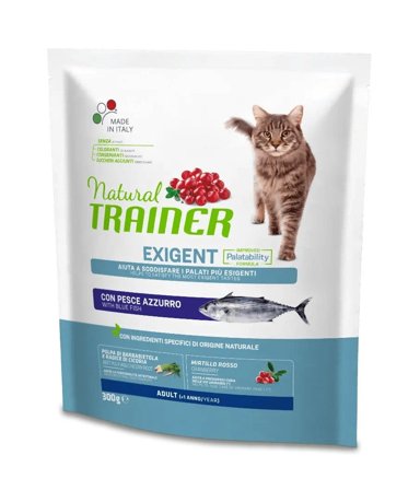 Natural Trainer Exigent Crocchette Con Pesce Azzurro Per Gatti