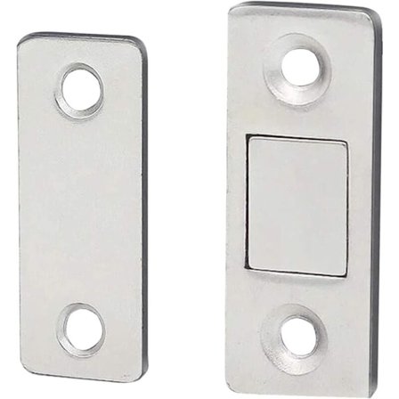 10 stans magnetiska dörrstängare utan stansning, ultratunna dörrstopp, osynlig magnetisk sugning för dörrskåp, lådor KLB