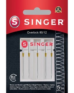 Overlocknål stl.80 5-pack - Singer
