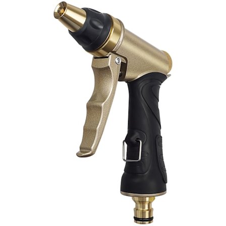 Haveslange Sprøjtepistol, Messing Haveslange Dyse, Kraftig og Højtryk, til Bilvask, Kæledyrsbad, Plantevanding