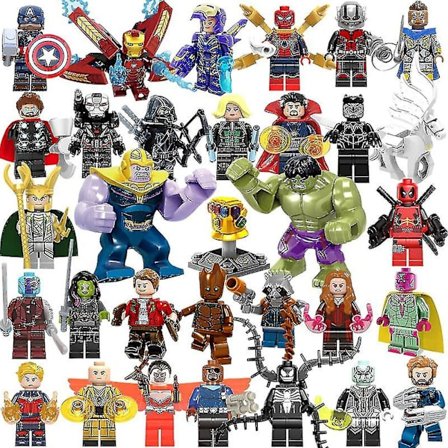 32 stk Marvel Avengers byggeklosser minifigurer superhelt tegneserie minifigurer Dc minifigur gave til barn