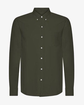 Organic Button Down Shirt - Hunter Green - Male - L
