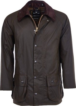 Barbour M's Classic Beaufort Wax Jacket Dark Olive