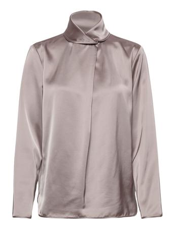 Top Bluse Langermet Grå Emporio Armani