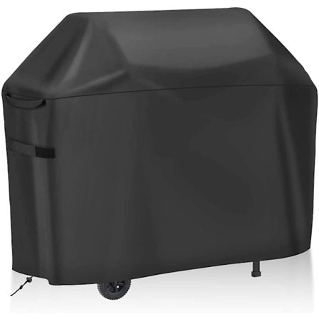 Grillöverdrag 420d Oxford Grill Vattentätt Vattentätt Grillöverdrag Presenning För Weber, Char Broil, Landmann (147x61x117cm) - Svart