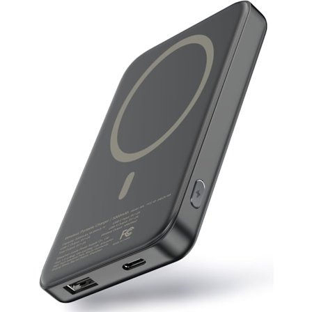 MagSafe Kannettava Laturi, 22.5W 10000mAh Langaton Magneettinen Varavirtalähde (Musta) kk