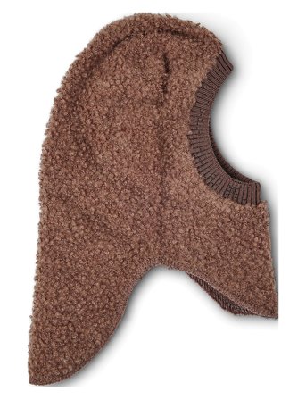 Smallstuff Balaclava Bouclé Merino Wool - Brown - 68-74
