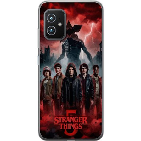 Kompatibelt Mobildeksel til Asus Asus Zenfone 8 Mørk Stranger Things-inspirert fantasyillustrasjon med torden, dramatisk himmel og intens uhyggelig s