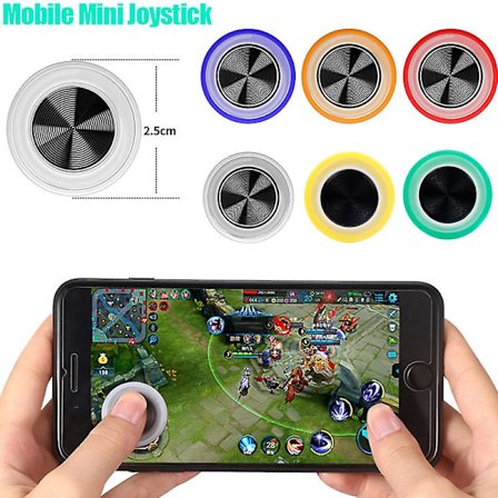 Smartphone Mini Joystick Pekskärm Mobil Joysticks Kompatibel med Telefon PC Tablet Arkadspel