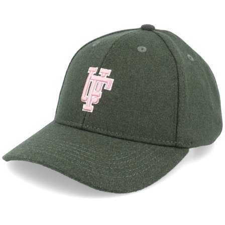 Upfront - Vert adjustable Casquette - Spinback 2tone Wool Olive/Dusty Rose Adjustable @ Hatstore