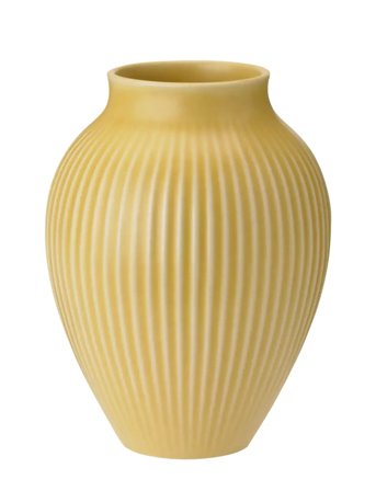 Knabstrup Vase H 12.5 Cm Yellow Yellow Knabstrup Keramik
