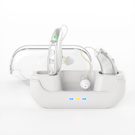 Hörselapparater Intelligent Brusreducering Ljudförstärkare För Äldre Silver