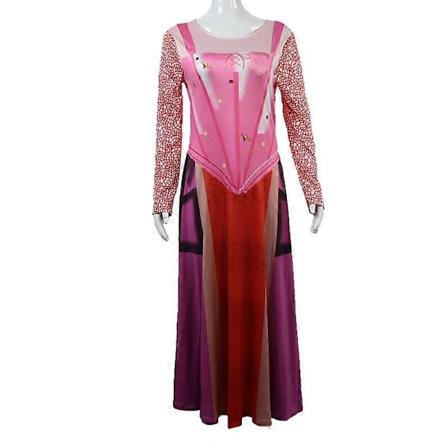 Hocus Pocus -asu Naiselle Aikuinen Winifred Sanderson Cosplay Sarah Mary Sisarukset Noitaasu Halloween Karnevaali Asun Mekko A XXL